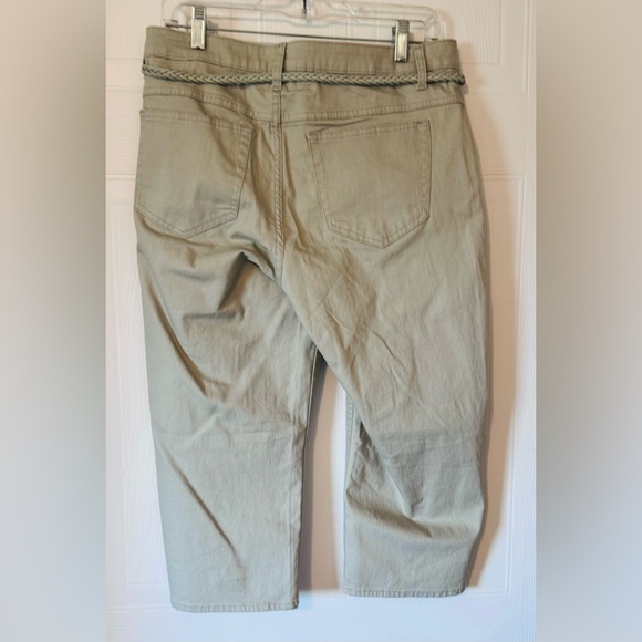 Riders by Lee Slender Stretch Ladies Capris Tan Size 12 Medium Cotton Spandex - Picture 2 of 16